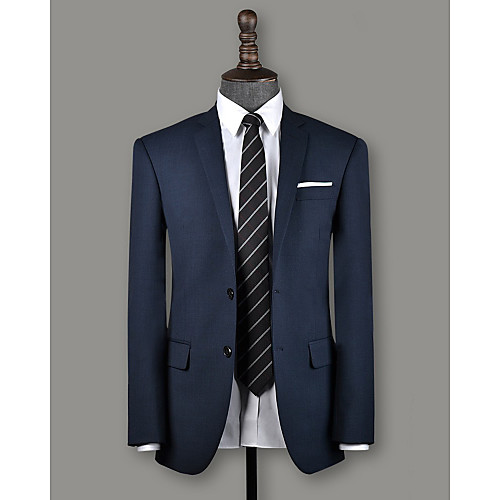 

Slate blue birdseye wool custom suit