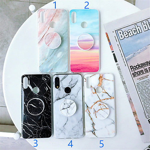 

Case For Xiaomi Xiaomi Redmi Note 5 / Xiaomi Mi 8 / Xiaomi Mi 8 Lite with Stand / Pattern Back Cover Marble TPU