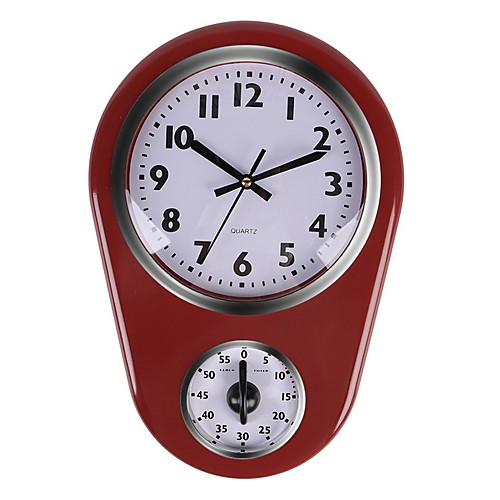 

Retro Kitchen Timer Wall Clock, Bell Shape
