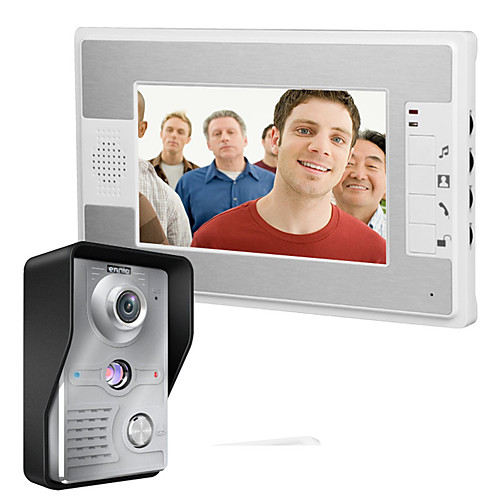 

MOUNTAINONE SY812MKW11 Wired Built in out Speaker 7 inch Hands-free One to One video doorphone