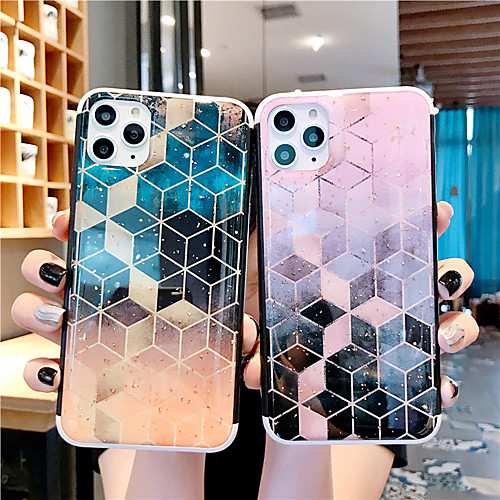 

Case For Apple iPhone 11 / iPhone 11 Pro / iPhone 11 Pro Max Pattern / Glitter Shine Back Cover Color Gradient / Geometric Pattern / Glitter Shine PC
