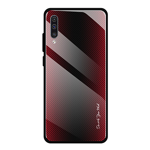 

Case For Samsung Galaxy Galaxy A10(2019) / Galaxy A30(2019) / Galaxy A50(2019) Ultra-thin Back Cover Tile / Solid Colored Tempered Glass