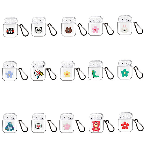

Case For Apple scene map Air Pods 1 generation 2 generation General purpose High penetration TPU Material Creative Patch Soft Case wireless Bluetooth headset protection shell MM