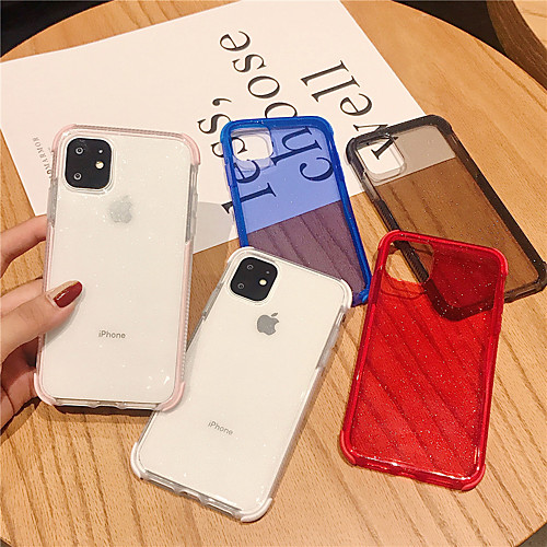 

Case For Apple iPhone 11 / iPhone 11 Pro / iPhone 11 Pro Max Translucent Back Cover Solid Colored TPU
