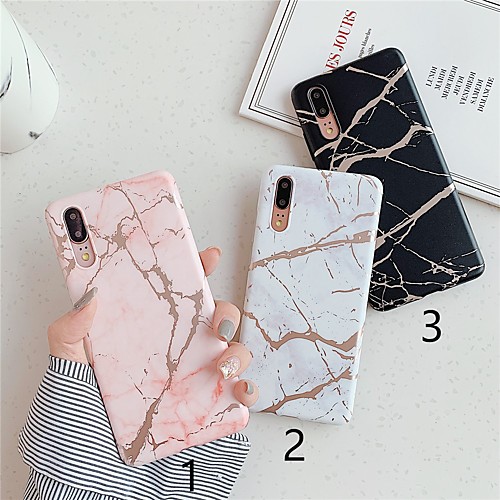 

Case For Huawei Huawei nova 4e / Huawei P20 / Huawei P20 Pro Pattern Back Cover Marble TPU