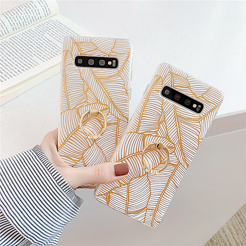 

Case For Samsung Galaxy S9 / S9 Plus / S8 Plus Ring Holder / Pattern Back Cover Tree TPU
