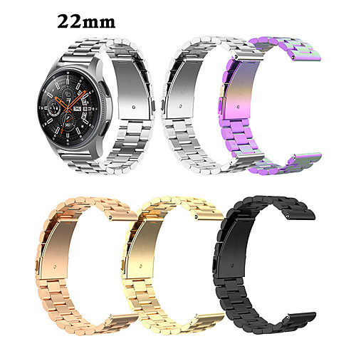 

Watch Band for Huawei Watch GT / Huawei Watch GT 2 Huawei Jewelry Design Stainless Steel Wrist Strap Three Beads link Stainless
