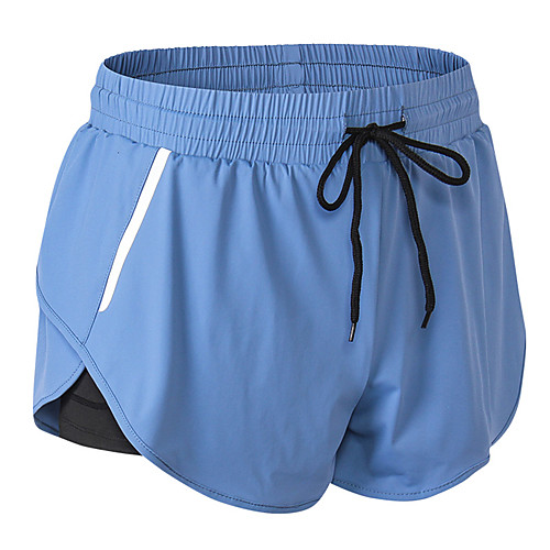 

Women's Sporty Quick Dry Loose Daily Holiday Shorts Pants Solid Colored Short Pocket Luminous Drawstring Black Blue Dark Gray