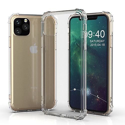 

Case For Apple iPhone 11 / iPhone 11 Pro / iPhone 11 Pro Max Shockproof Back Cover Transparent TPU