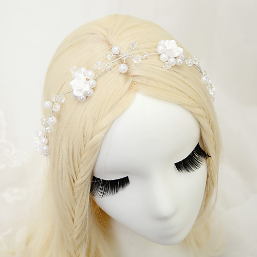 

Other Material / Crystal / Imitation Pearl Headdress with Crystal / Imitation Pearl 1 Piece Wedding Headpiece