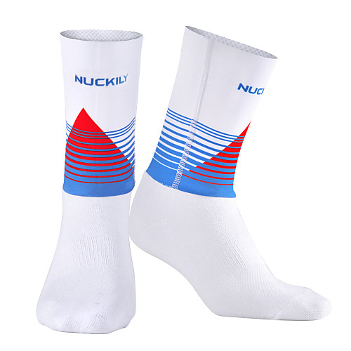 

Socks Bike / Cycling Breathable Cycling 1 Pair Stripes Geometic Polyster Lycra Cotton Red and White Black / Orange Fuchsia M L / Mountain Bike MTB