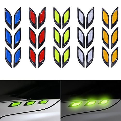 

White / Yellow / Red Common / Individuality Door Stickers / Car Tail Stickers 3D Stickers / Reflective Stickers