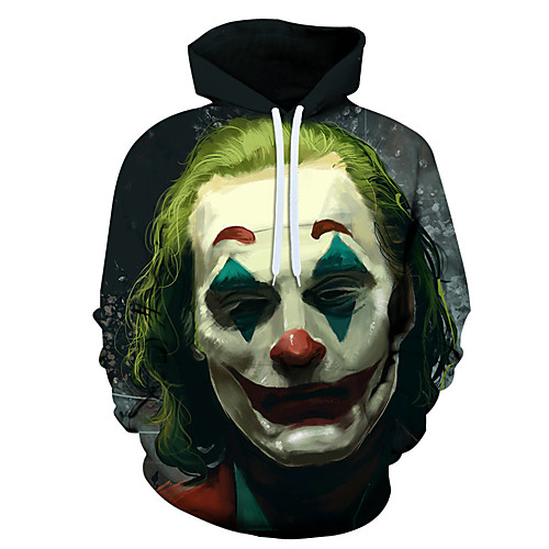 

Inspired by Burlesque Clown Joker Hoodie Polyster Fashion Hoodie For Men's