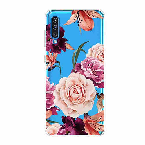 

Case For Samsung Galaxy S9 / S9 Plus / S8 Plus Transparent / Pattern Back Cover Flower TPU