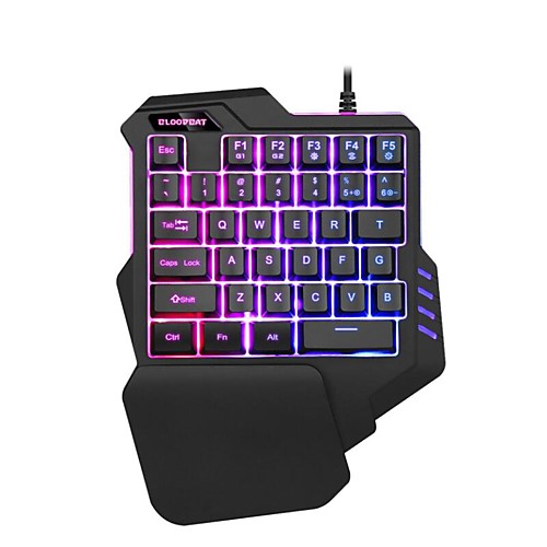 

G92 Wired Single-handed Keyboard Mechanical Hand Feels Keyboard For Playing Games Compatible With IBMPC WIN98SE ME 2000 XP VISTA