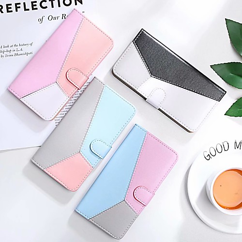 

Case For Samsung Galaxy S9 / S9 Plus / S7 edge Wallet / Card Holder / with Stand Full Body Cases Solid Colored PU Leather