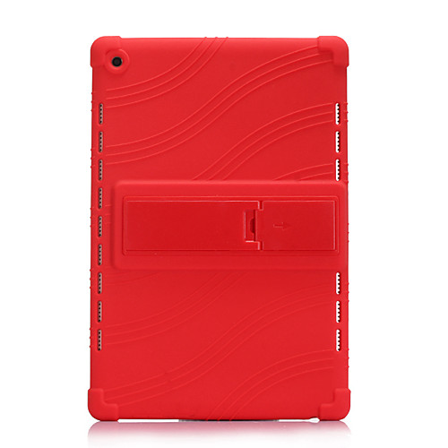 

Case For Huawei Huawei Mediapad T5 10 / Huawei Mediapad M5 Lite 10 / Huawei MediaPad M5 10 Shockproof / with Stand Back Cover Solid Colored Silica Gel