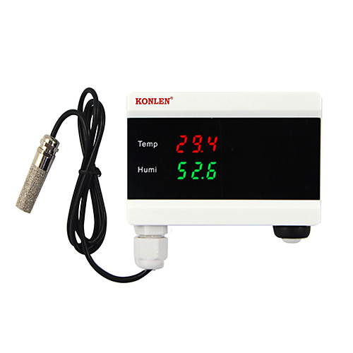 

KONLEN Tuya WIFI Temperature Thermometer Humidity Hygrometer Detector Alarm Sensor Smart Life App Home Thermostat Controller