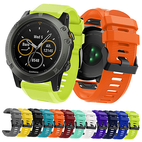 

Smartwatch Band for Fenix 3 HR / 3 Sapphire / Fenix 3 Garmin Sport Band Soft Comfortable Silicone QuickFit Wrist Strap 26mm