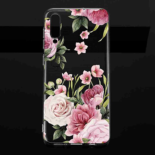 

Case For Samsung Galaxy S9 / S9 Plus / S8 Plus Transparent / Pattern Back Cover Flower TPU