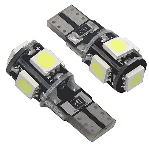 

OTOLAMPARA Car LED Exterior Lights T10 Light Bulbs 200 lm SMD 5050 5 W 5 For universal All Models All years 2pcs