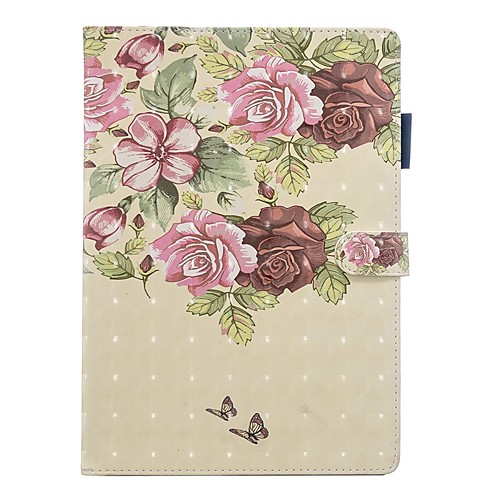 

Case For Apple iPad Air / iPad 4/3/2 / iPad (2018) with Stand / Flip / Pattern Full Body Cases Butterfly / Flower PU Leather