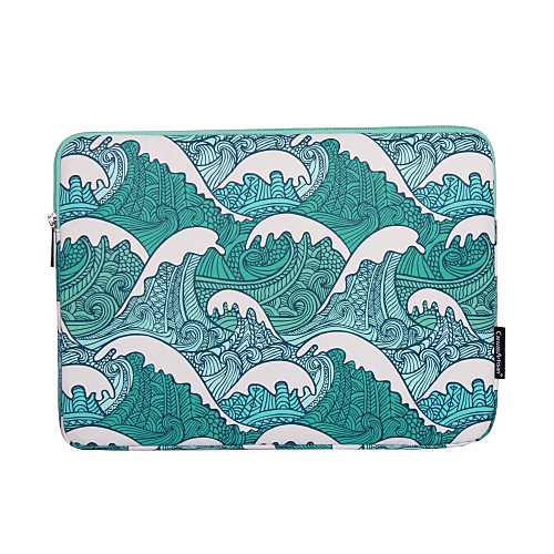 

13.3 14.1 15.6 inch Universal Geometric Print Canvas/Nylon Water-resistant Shock Proof Laptop Sleeve Case Bag for Macbook/Surface/Xiaomi/HP/Dell/Samsung/Sony Etc