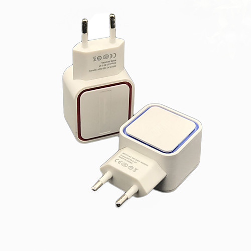 

Universal 5V 1A LED Dual USB Wall Charger Home Travel Adapter Fast Charging EU US Plug For iphone Samsung Xiaomi Huawei J25