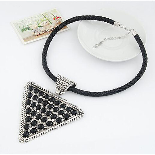 

Women's Choker Necklace Collar Necklace Classic Precious Unique Design Vintage Resin Chrome Black 45 cm Necklace Jewelry 1pc For Halloween Holiday Street Festival