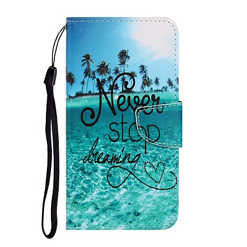 

Case For Samsung Galaxy A8 2018 / Samsung Galaxy A40(2019) / Samsung Galaxy A70(2019) Wallet / with Stand / Flip Full Body Cases Word / Phrase PU Leather
