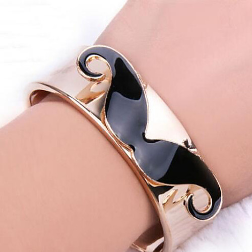 

Women's Cuff Bracelet Wide Bangle 3D Precious Vintage Punk Alloy Bracelet Jewelry Gold For Halloween Street Holiday