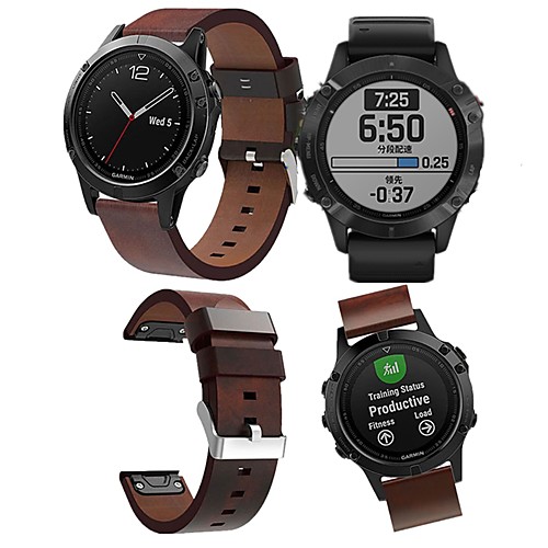 

Watch Band for Fenix 5 / Fenix6 / Fenix6 Pro Garmin Leather Loop Genuine Leather Wrist Strap