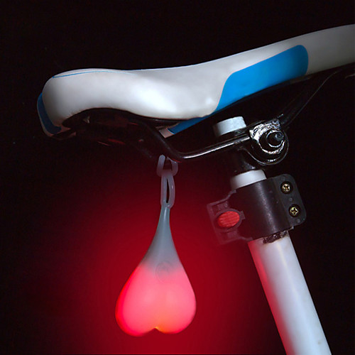 

Heart-shaped LED Cycling Balls Tail Staycation Waterproof Silicone Bicycle Taillight Rear Lights Night Warning