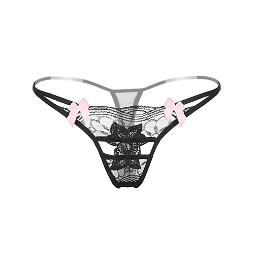 

Women's Normal Lace G-strings & Thongs Panties Stretchy Low Waist 1 PC Blue One-Size