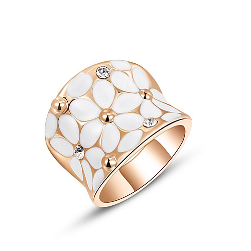 

Ring AAA Cubic Zirconia Rose Gold Platinum Plated Stylish 1pc 5 6 7 8 9 / Women's / Daily / Alloy