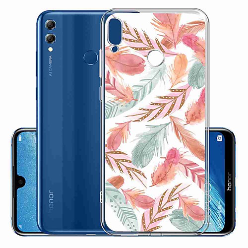 

Case For Huawei Huawei P20 / Huawei P20 Pro / Huawei P30 Pattern Back Cover Feathers TPU
