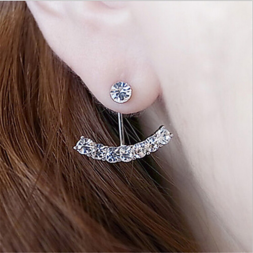 

Women's Stud Earrings Geometrical Precious Fashion Earrings Jewelry Gold / Silver For Christmas Party Evening Street Gift Date 1 Pair