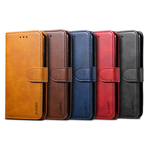

Phone Case For Huawei Full Body Case Leather Huawei P20 lite Huawei P30 Huawei P30 Pro Huawei P30 Lite Huawei P Smart 2019 Honor 10 Lite Card Holder Magnetic Auto Sleep / Wake Up Solid Color PU