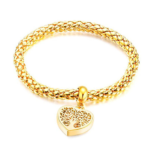 

Women's Chain Bracelet Pendant Bracelet Geometrical Tree of Life Fashion Gold Plated Bracelet Jewelry Rose Gold / Silver / Gold For Gift Daily