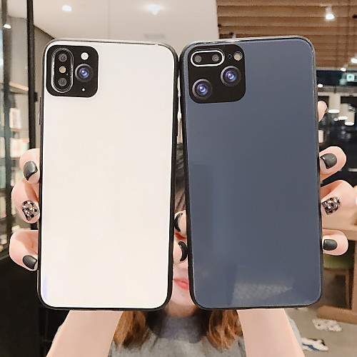

Case For Apple iPhone 11 / iPhone 11 Pro / iPhone 11 Pro Max Shockproof Back Cover Solid Colored PC