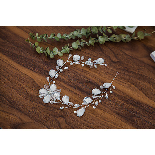 

Crystal / Rhinestone / Paillette Headdress with Rhinestone / Crystal / Paillette 1 Piece Wedding Headpiece