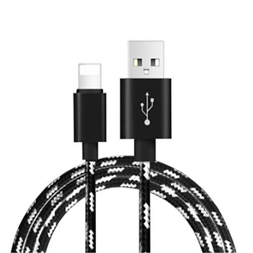 

Lightning Cable 1.0m(3Ft) Braided / Quick Charge Nylon / ABSPC USB Cable Adapter For iPhone