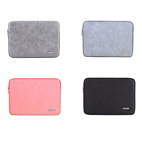 

13.3 Inch Laptop / 14 Inch Laptop / 15.6 Inch Laptop Sleeve PU Leather Plain / Fashion for Business Office for Colleages & Schools for Travel Water Proof Shock Proof