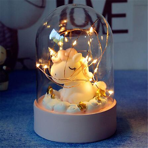 

Creative Cartoon Unicorn LED Night Light Novelty DIY Bedroom Battery Decorative Lights Lamp For Child Kids Xmas New Year Gift
