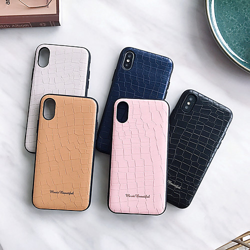 

Case For Apple iPhone 11 / iPhone 11 Pro / iPhone 11 Pro Max Shockproof / Pattern Back Cover Solid Colored PU Leather