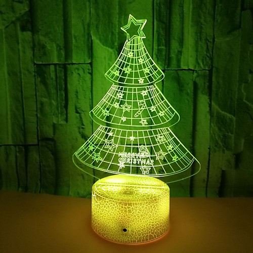 

Christmas Tree Atmosphere Led Table Lamp 3D Light Colorful Color Night Light