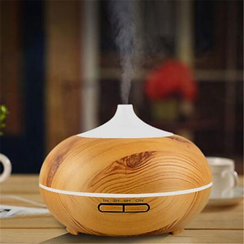 

WiFi 400Ml Aroma Air Humidifier Essential Oil Diffuser BPA-free Wood Grain Cool Mist Humidifier Support Timer/ Auto Shut-OFF for Alexa and Google Home Amazon Voice Control