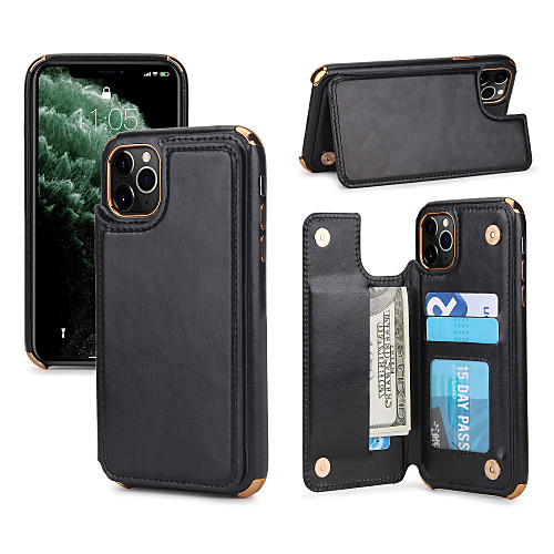 

Case For Apple iPhone 11 / iPhone 11 Pro / iPhone 11 Pro Max Pattern Full Body Cases Solid Colored PU Leather