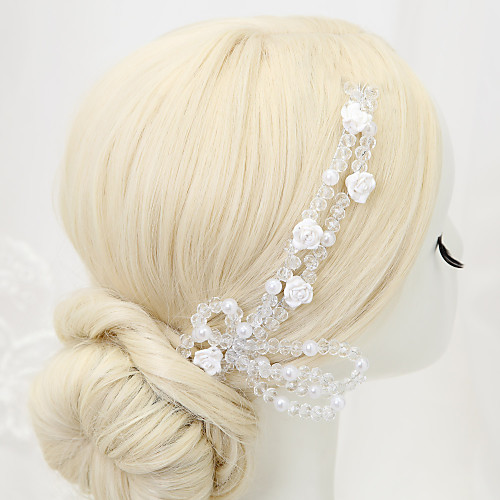 

Other Material / Crystal / Imitation Pearl Headdress with Crystal / Imitation Pearl 1 Piece Wedding Headpiece