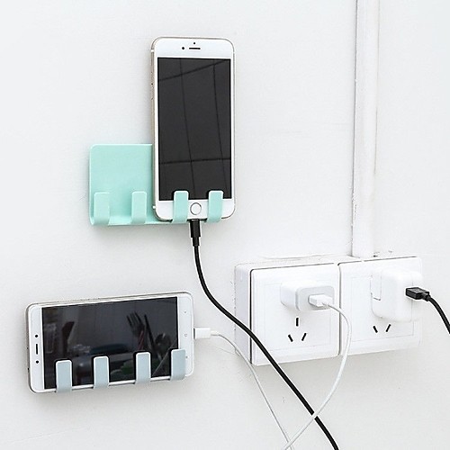 

Newest Hot Products Pop Wall Holder Practical Socket Charging Box Bracket Stand Shelf Mount Support Universal for Mobile Phone Tablet wallet Promotion The new listing